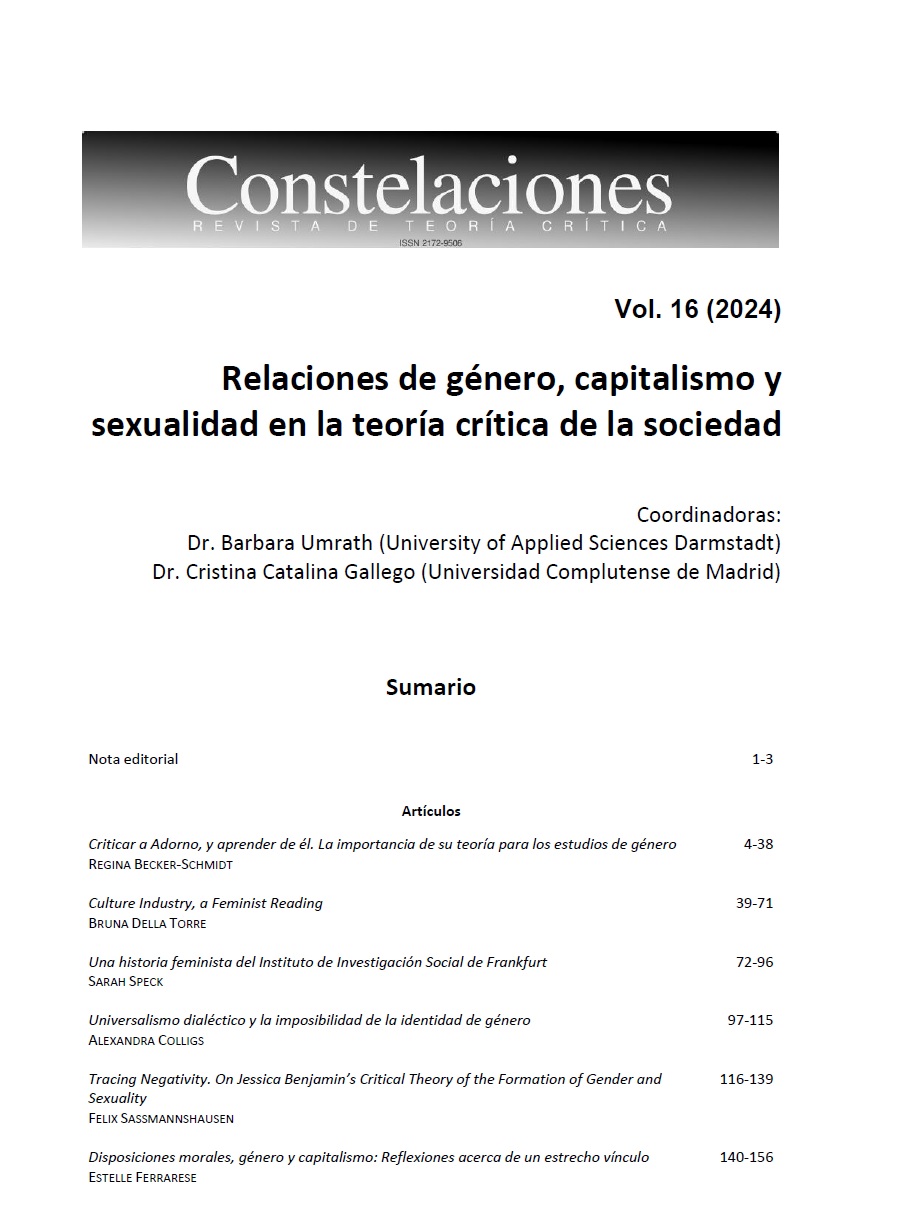 "Constelaciones. Revista de Teoría Crítica" publica un nuevo volumen dedicado a las relaciones entre liberalismo, capitalismo y autoritarismo