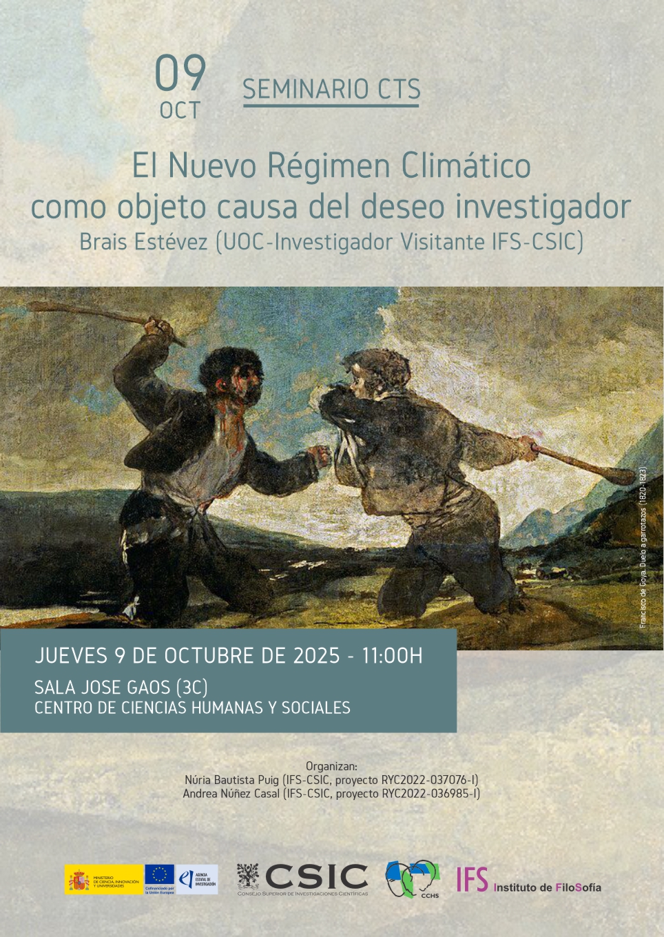 Seminario CTS: "El Nuevo Régimen Climático como objeto causa del deseo investigador"
