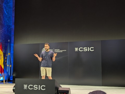 Ignacio Moratilla (ICTAN) durante su actuación