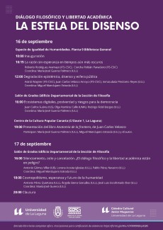 Diálogo filosófico y libertad académica: "La estela del disenso"