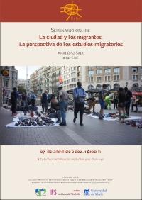 Seminario online Urbs: "La ciudad y los migrantes. La perspectiva de los estudios migratorios"