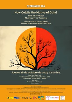 Seminario GEA: "How Cold is the Motive of Duty?"