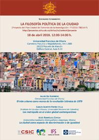 Seminario permanente «La filosofía política de la ciudad»