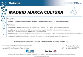 Debate "Madrid Marca Cultura"