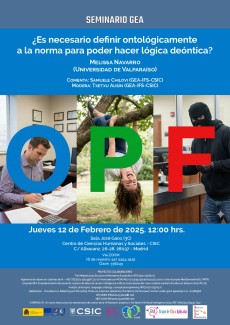 Seminario GEA: "¿Es necesario definir ontológicamente a la norma para poder hacer lógica deóntica? "