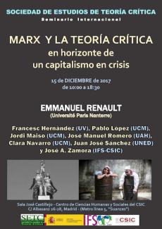 Seminario Internacional: "Marx y la Teoría Crítica, en el horizonte de un capitalismo en crisis"